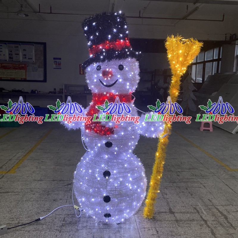 Snowman Light Manufacturer - Customized Giant Lighted Art Modeling