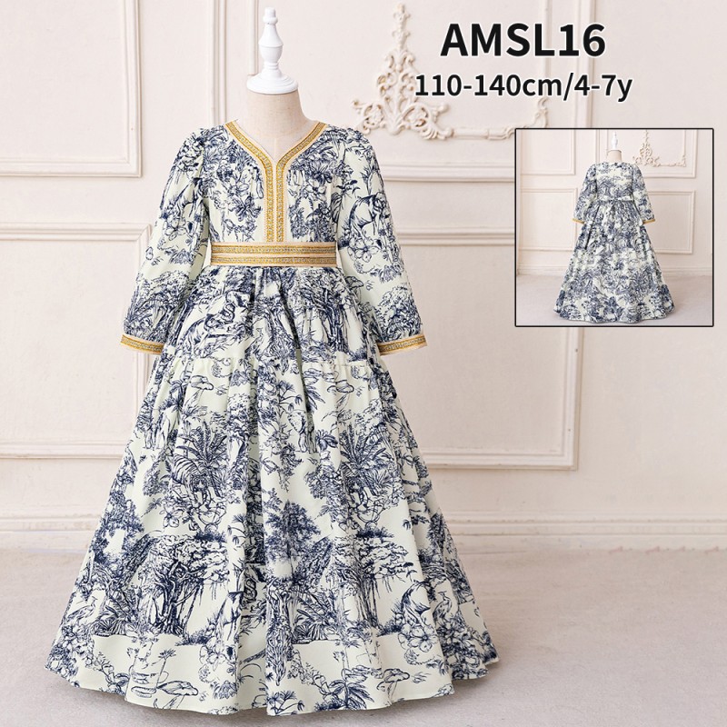 Baby Dress Factory - Vintage Tulle Bow Puff Sleeve