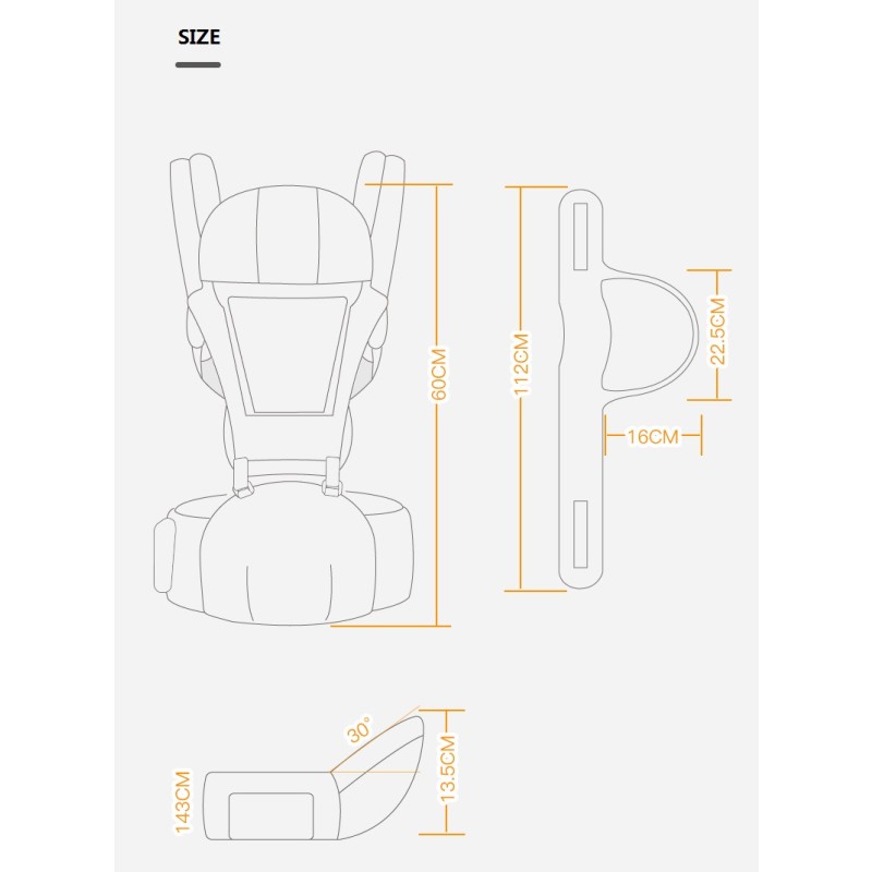 Baby Sling Manufacturer - 6 in 1 Comfortable Head Support