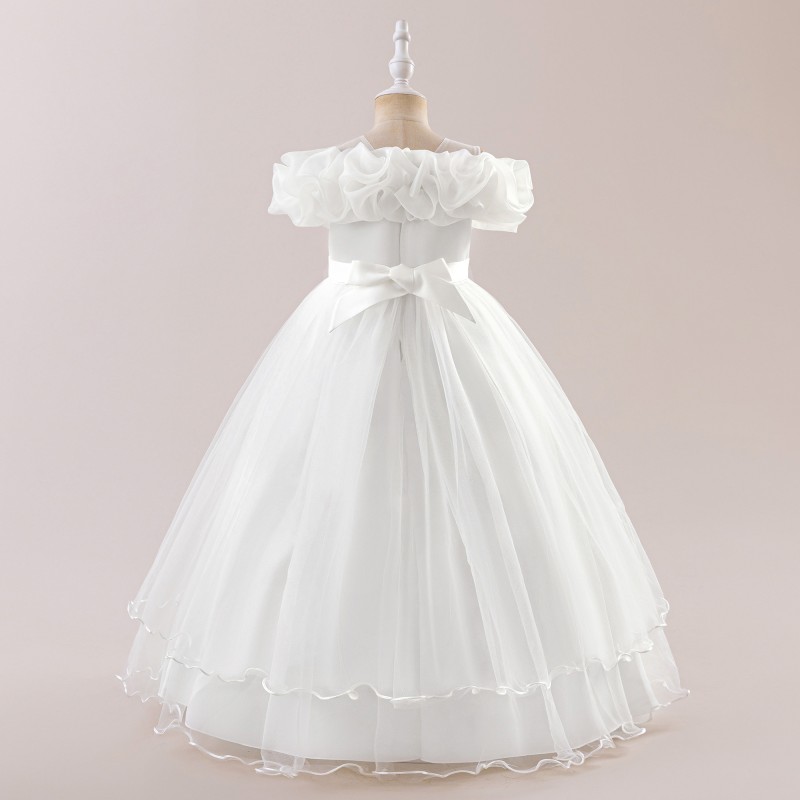 Princess Dress Manufacturer - Vintage Floral Bow Tutu Gown