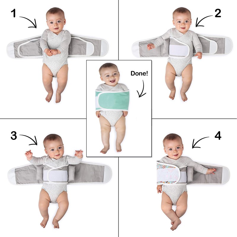 Baby Swaddle Factory - 100% Organic Cotton Adjustable Wrap