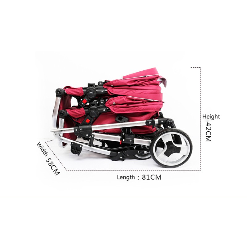 Twins Stroller Manufacturer - Wholesale Lightweight 4 Wheels