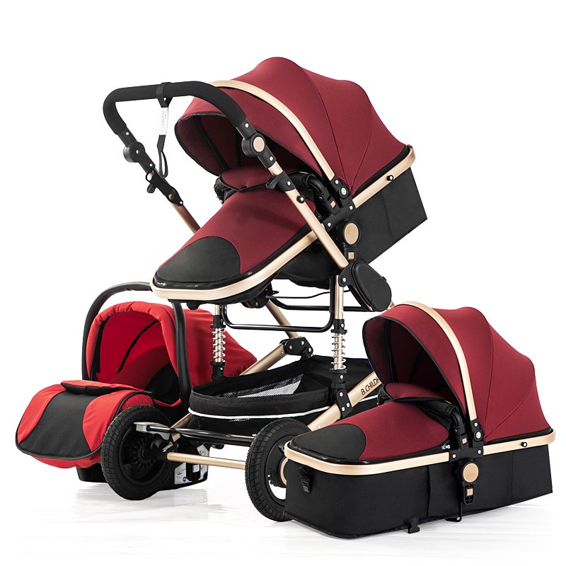 Baby Carriage Factory - Foldable 3 in 1 Twin Stroller