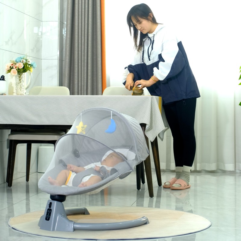 Baby Bassinet Factory - Remote Control Music Cradle Swing