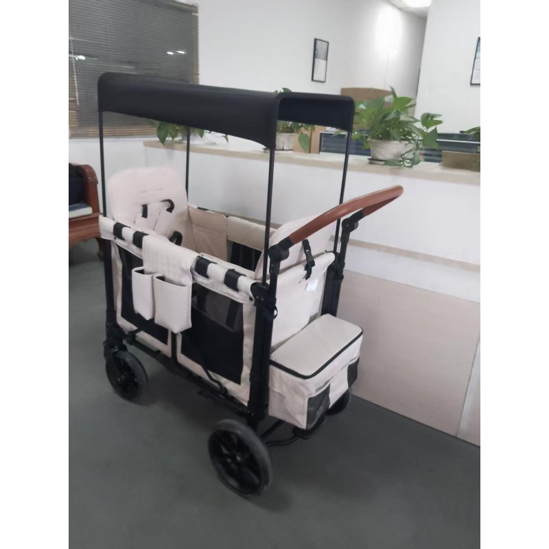Baby Wagon Manufacturer - 2 Kids Seat Adjustable Canopy