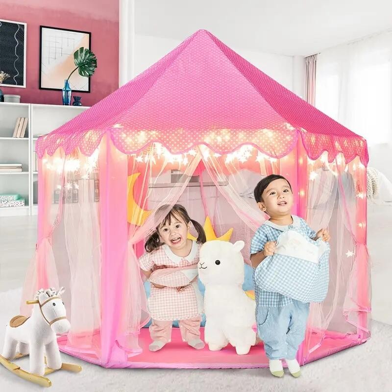 Play Tent Manufacturer - OEM Kid's Flower Princess Pink