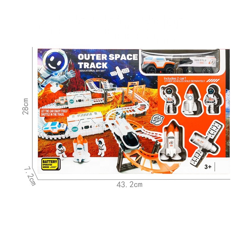 Toy Race Track Factory - Plastic Battery Operated Model