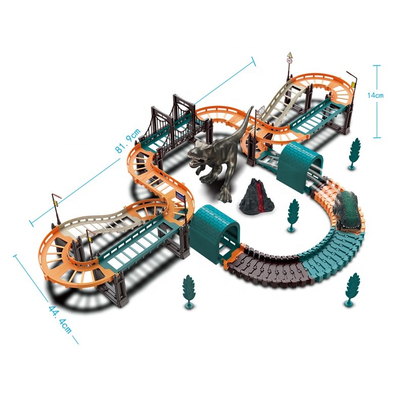 Toy Train Set Factory - Electric Dinosaur Track Plastic