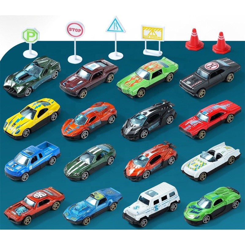Die Cast Car Factory - 1:64 Map Sliding Friction