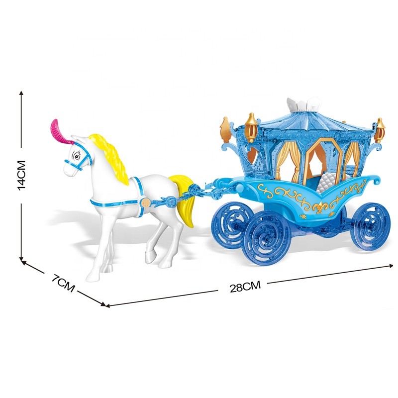 Princess Toy Factory - Horse Carriage Plastic Dolls