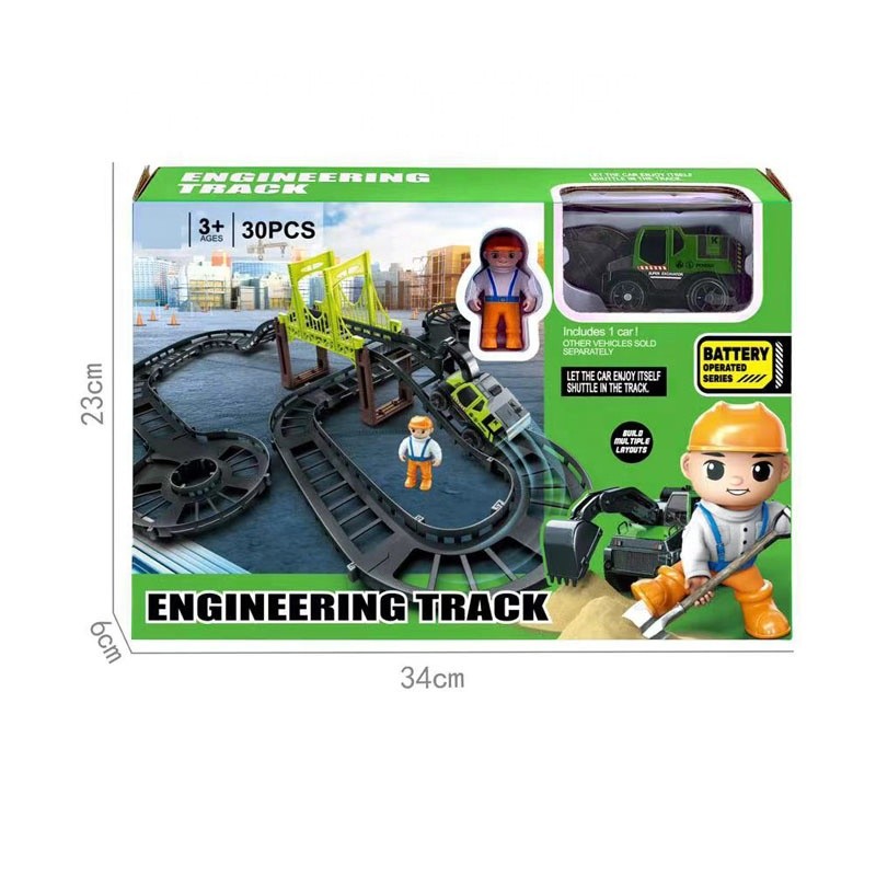 Toy Rail Car Factory - DIY Assembly Flexible Track