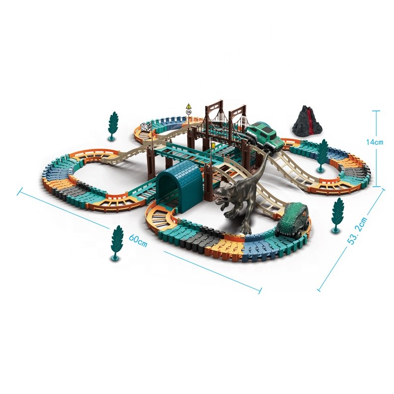 Toy Train Station Factory - Electric Dinosaur Rail Car