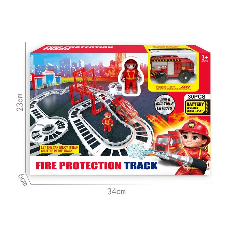 Toy Rail Car Factory - DIY Assembly Flexible Track