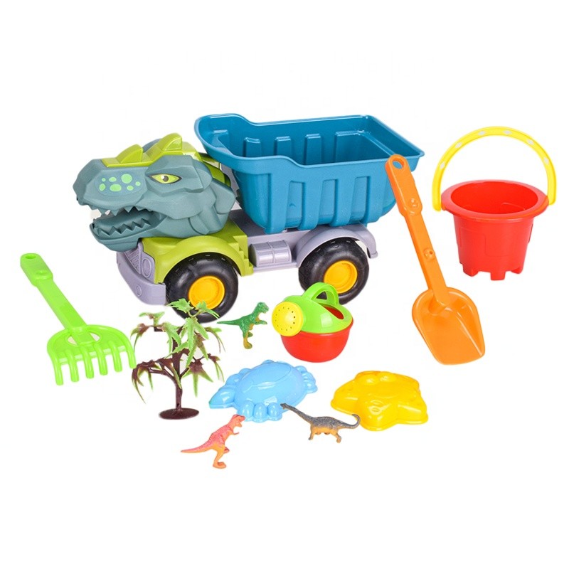 Beach Toy Factory - 11pcs Dinosaur Truck Tools