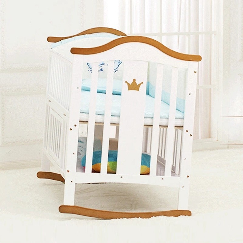 Newborn Cradle Factory - European Style Solid Wood Co Sleeper