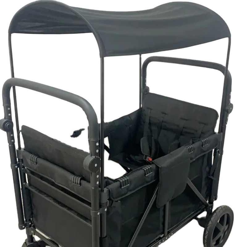 4 Seats Stroller Manufacturer - New Model Folding Wagon With Canopy
