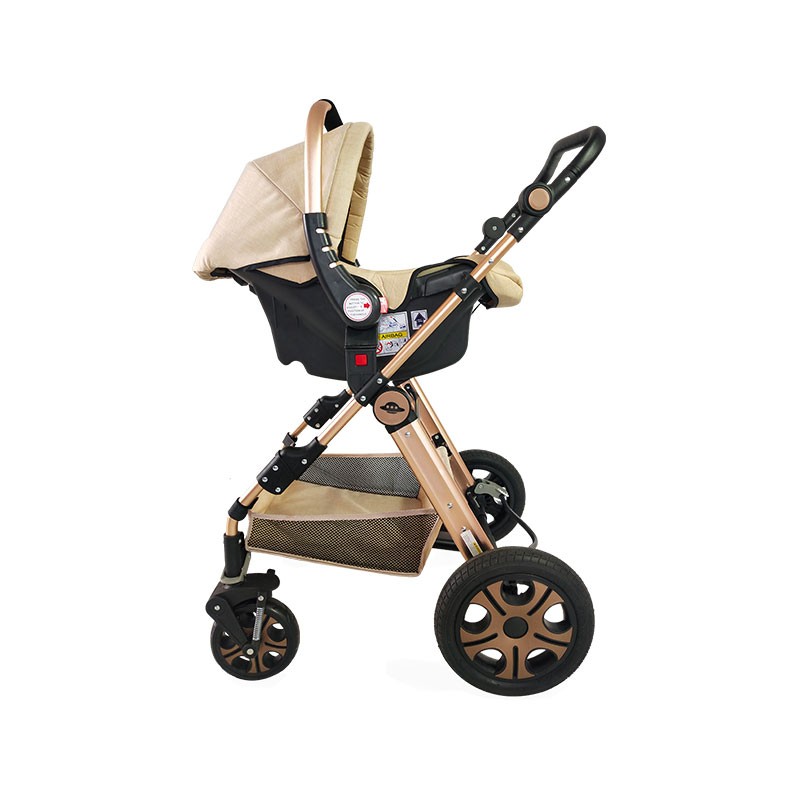 Fashionable Pram Manufacturer - 2 in 1 Compact Luxury Foldable