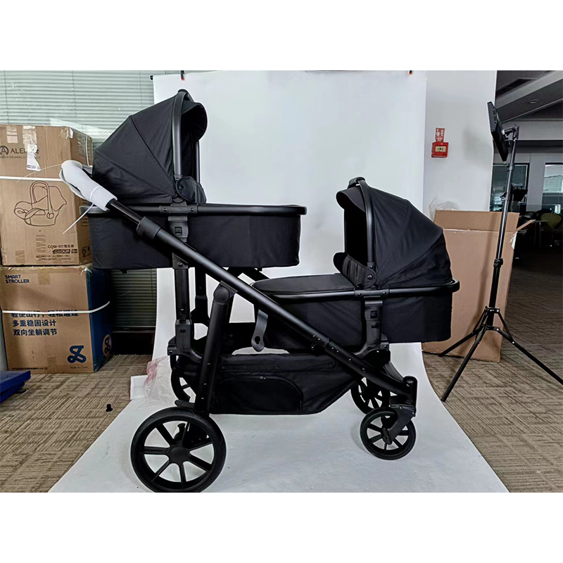 Twin Stroller Factory - Popular Two-Seat One-Hand Fold