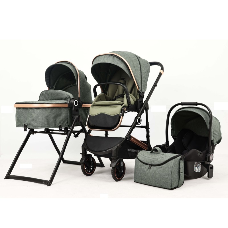 Aluminum Stroller Factory - High Quality 3 in 1 Big Wheels