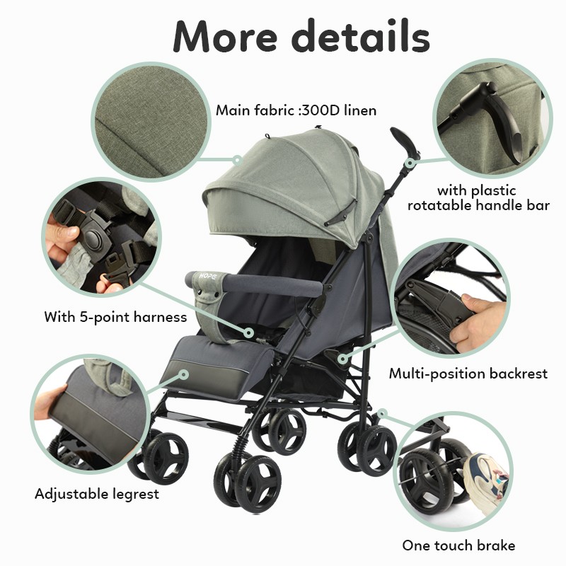 Lightweight Stroller Factory - Ultra Compact Travel Canopy Baby
