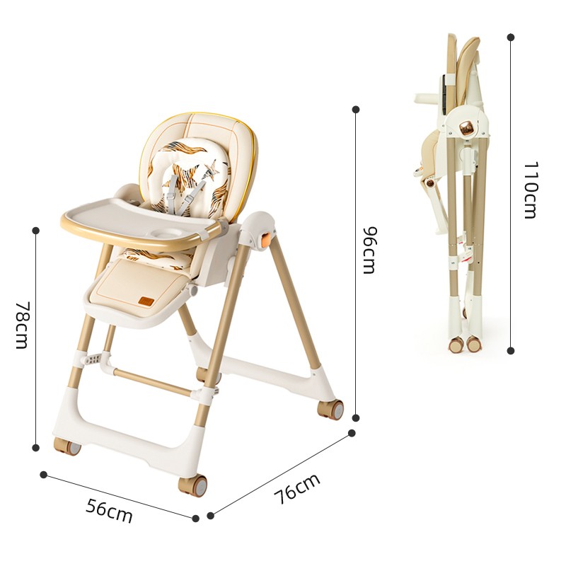 Baby Dining Chair Manufacturer - Customized Foldable Double-layer Tray
