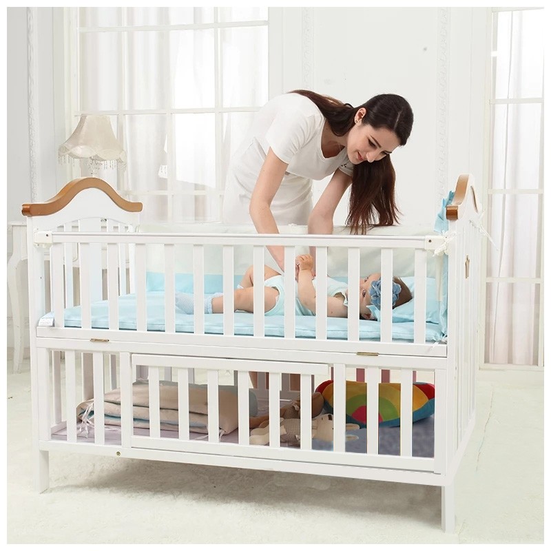 Baby Crib Factory - Rocker Sleeper Adjustable Bed With Casters