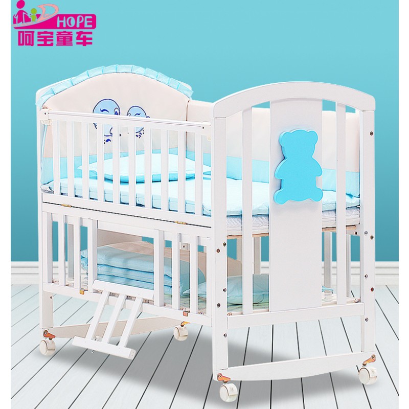 New Zealand Crib Manufacturer - Solid Pine Wood Optional Bedding