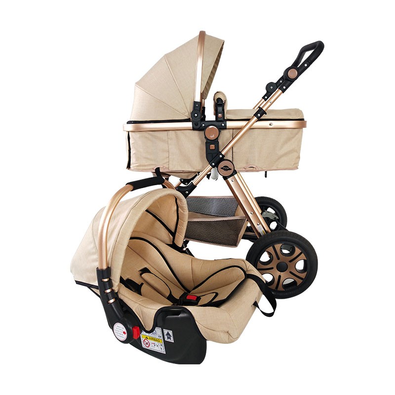 Fashionable Pram Manufacturer - 2 in 1 Compact Luxury Foldable