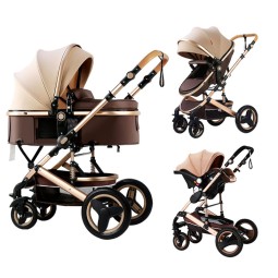 Baby Stroller Set Manufacturer - 3 in 1 Luxury EN 1888 Pram