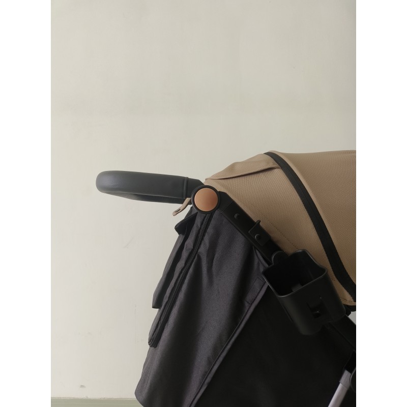 Fashionable Stroller Factory - PU Handles Detachable Front Handle