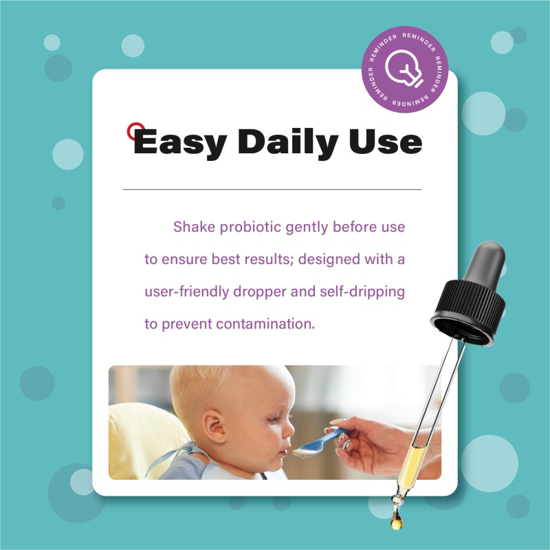 Factory OEM Organic Probiotics Oil Drops Used for Infants and Young Children Skin Health Support Probiotics Supplement