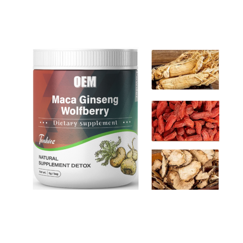 OEM/ODM Maca Ginseng Wolfberry Powder Manufacturer Custom Men's Energy & Vitality Supplement