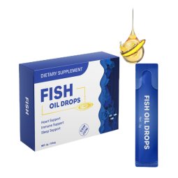 OEM High-quality Factory Fish Oil Product Omega 3 Oil Drops for Good Skin Sleep Memory  and Immunity Brain & Heart Supplement