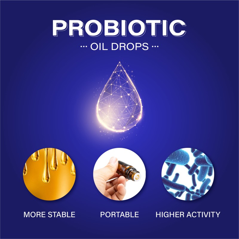 CUSTOM Probiotic Oil Drops for Gastrointestinal Environment Gut Health and Intestinal Support Kids Supplements Immune Support