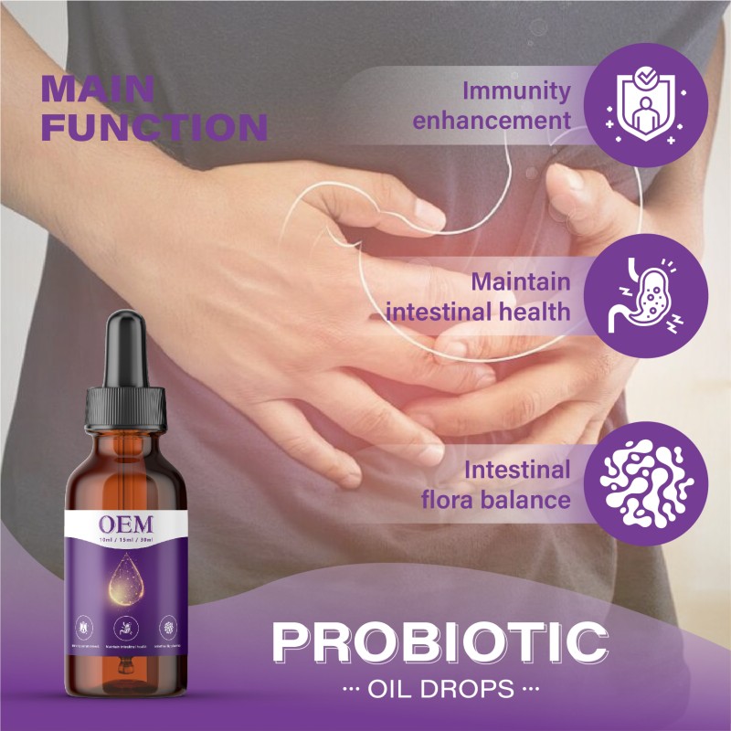 OEM ODM Probiotics Oil Drops for Immune Digestive & Gut Health for Baby Kids Probiotics Supplements