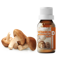 CUSTOM OEM Vitamin D Mushroom Oil Drops Immune Support Energy Supplement for Boost Mood & Metabolism Bones & Muscles Supplement
