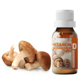 CUSTOM OEM Vitamin D Mushroom Oil Drops Immune Support Energy Supplement for Boost Mood & Metabolism Bones & Muscles Supplement