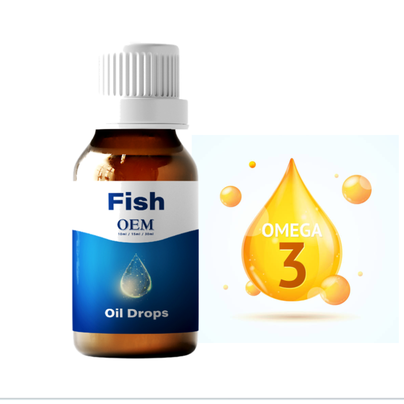 Factory Supply Nature Made Improve Immunity Memory and Sleep Private Label Fish Oil Liquid Drop