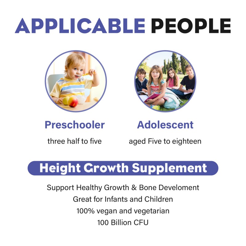 Professional Custom Bone Strengthen and Calcium Absorption Support Probiotic Liquid Drops for Kids