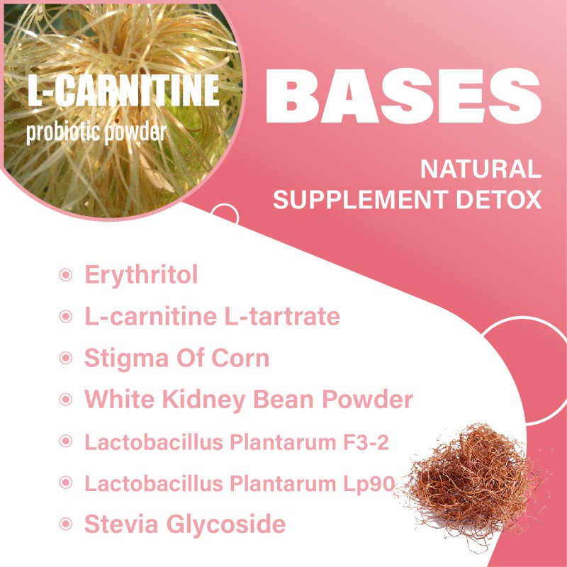 OEM Fast Weight Loss Shaped Skinny Flat Tummy Slimming Powder L-Carnitine White Kidney Bean Probiotic Freeze-dried Powder