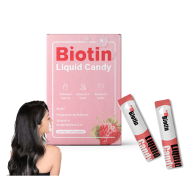 Personal Label Beauty Hair Skin Nails Biotin Liquid Gummy Whitening Skin Complex Vitamin Vegan Gummies for Hair Loss Supplement
