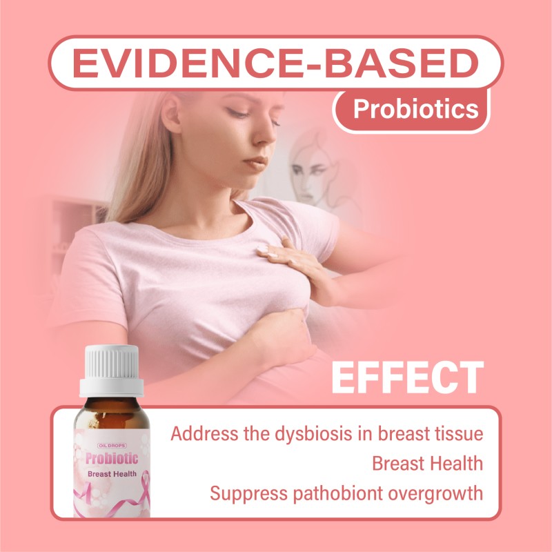 Custom Your Brand Organic Liquid Probiotic Supplement Oil Drops Lactobacillus Mucilaginosus Fermentation for Women Breast