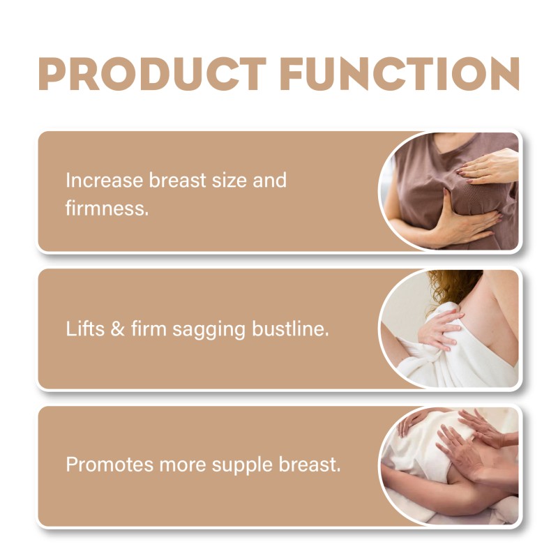 Private Label CUSTOM Breast Plump Pueraria Collagen Peptide Liquid Drops Bigger Boobs Breast Drink for Women Breast Enhancement