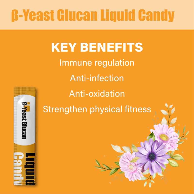 OEM Beta-yeast Glucan Dietary Supplement Liquid Gummy Candy With Vitamin C for Immune Support Immune Health Kids & Adults