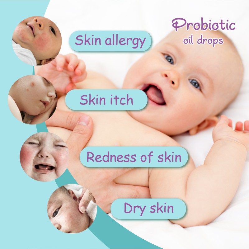 Factory OEM Organic Probiotics Oil Drops Used for Infants and Young Children Skin Health Support Probiotics Supplement