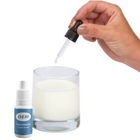 OEM Milkaid Lactase Enzyme Drops 14ml 20000ALU Per Milliliter Lactase Digestive Enzymes Oil Drops