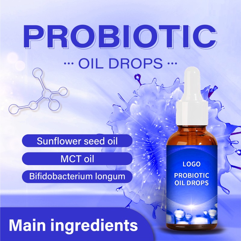CUSTOM Probiotic Oil Drops for Gastrointestinal Environment Gut Health and Intestinal Support Kids Supplements Immune Support
