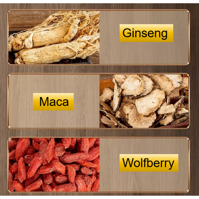 OEM/ODM Maca Ginseng Wolfberry Powder Manufacturer Custom Men's Energy & Vitality Supplement