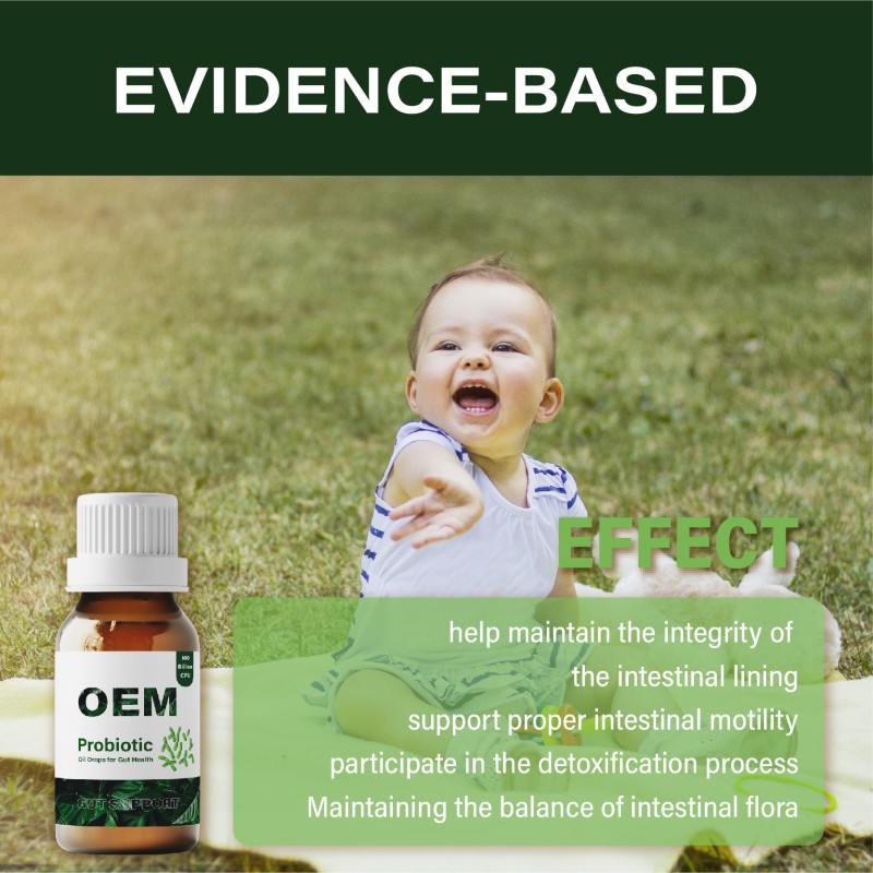 Factory OEM 100 Billon CFU Probiotics for Intestinal Health Supplements Probiotics Liquid Oil Drops