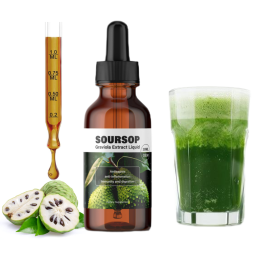 Custom Soursop Fruit and Leaf Supplement Soursop Graviola Leaf Extract Liquid Drop for Cell Support Regeneration